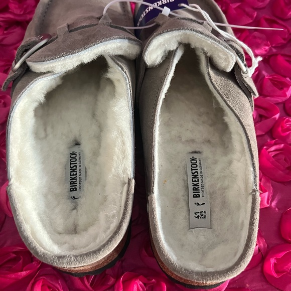Birkenstock Suede Buckley Clogs - Picture 5 of 8